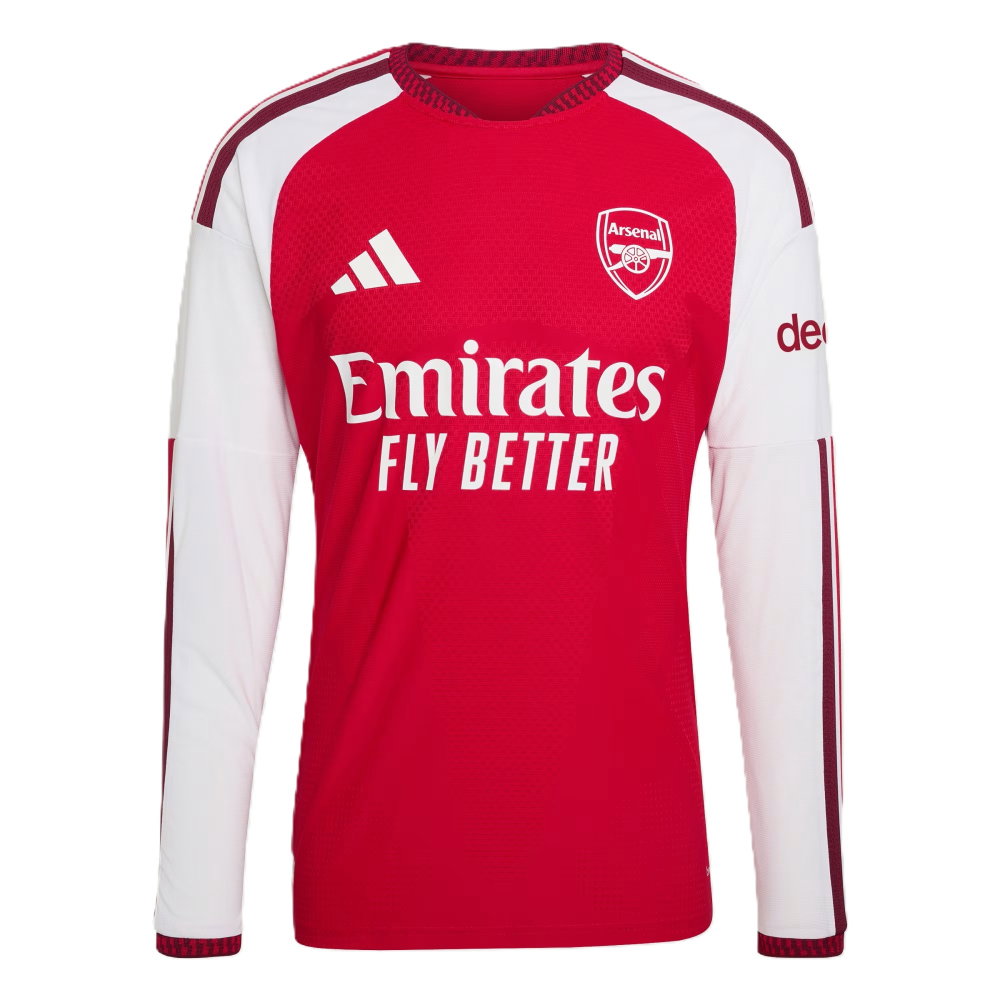 2026-2027 Arsenal Authentic Long Sleeve Home Shirt