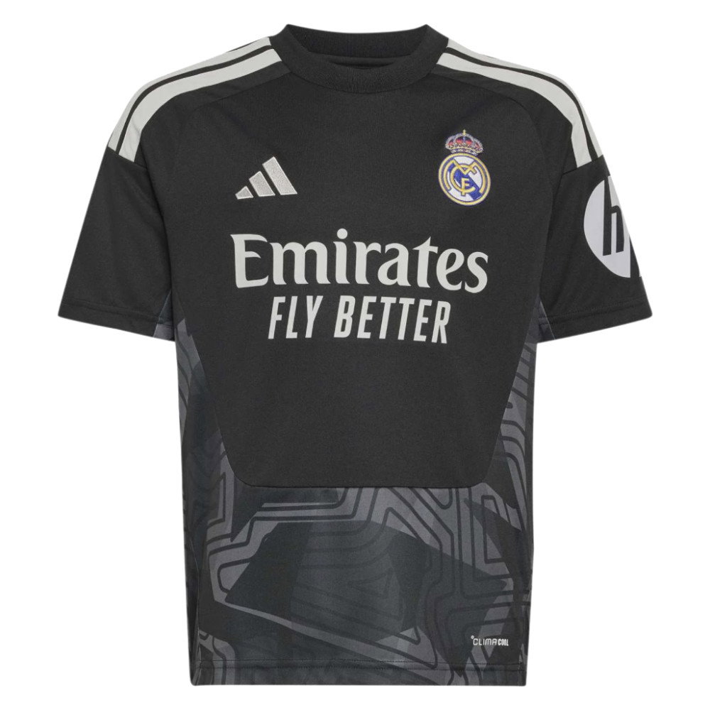 2026-2027 Real Madrid Home Goalkeeper Shirt (Black) - Kids